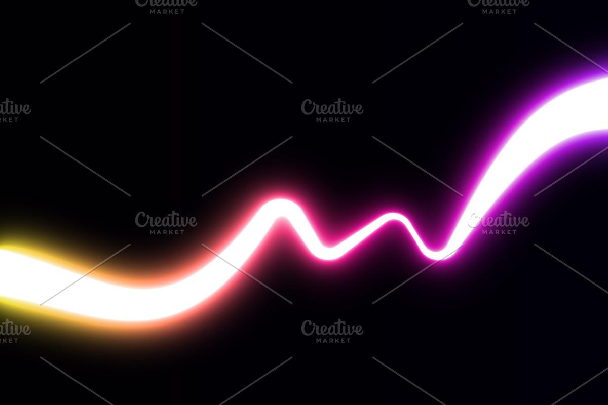 Neon Glow Wave Line Background, a Background Graphic by Design Store (Photo 3 of 3)