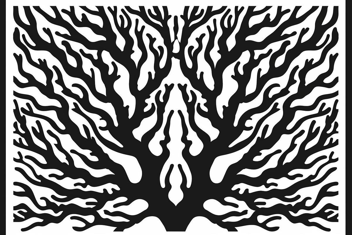 Nature Pattern Silhouette Files, an Illustration by hafijul (Photo 4 of 9)