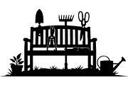 Gardening Equipment Silhouette, an Object Graphic by Creativeshirt (Thumbnail 18 of 20)