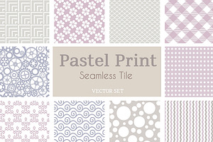 Set of vector tiled seamless collect, a Pattern Graphic by AlexZeL