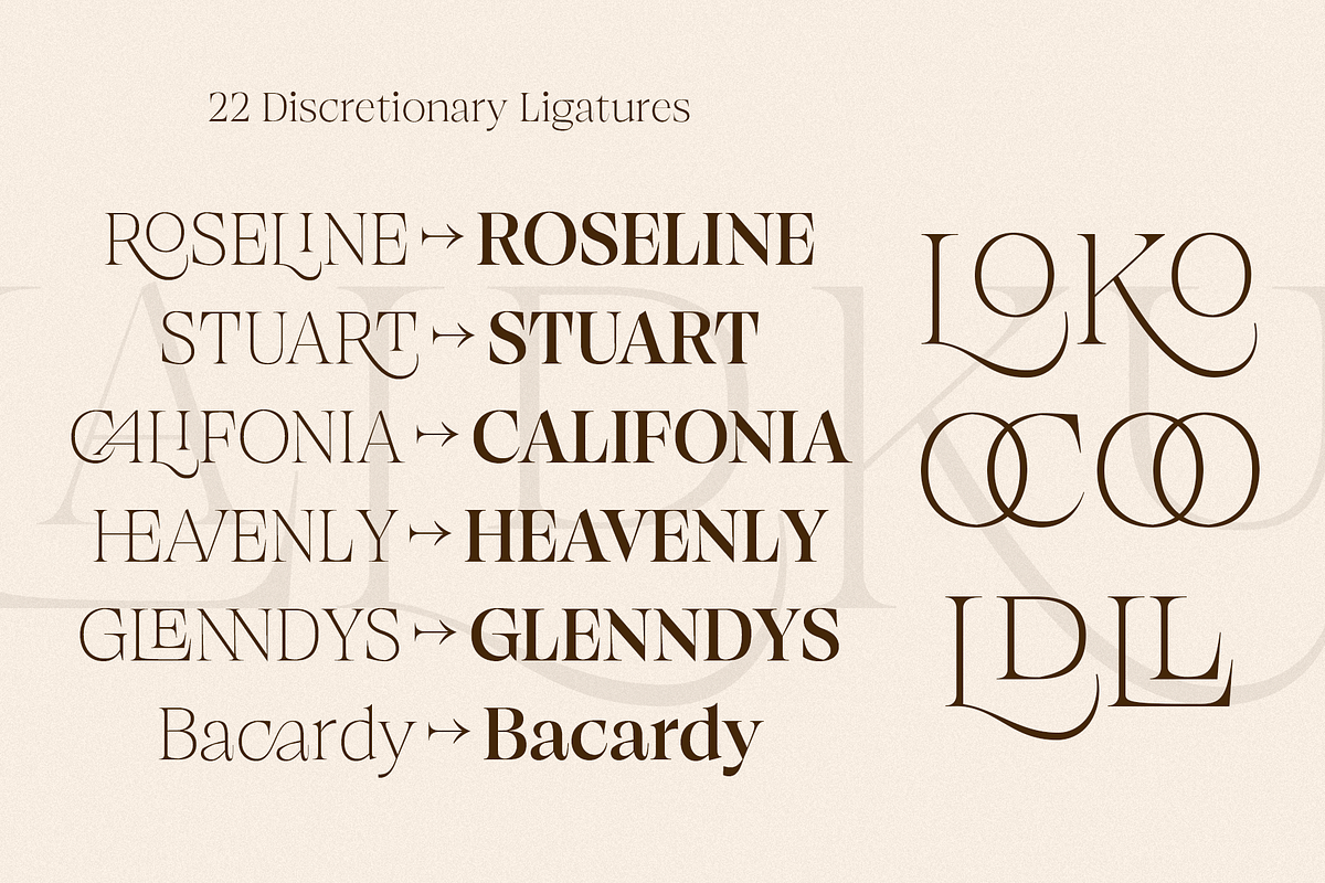 Browne de Calvin | Luxury Serif Type, a Serif Font by Jolicia Type (Photo 5 of 16)