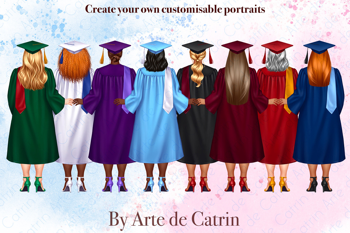 University Graduates Girls Plus Size, a Graphic by ArtedeCatrin (Photo 4 of 10)