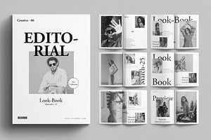 Editorial Look-Book Template, a Magazine Template by E-Type