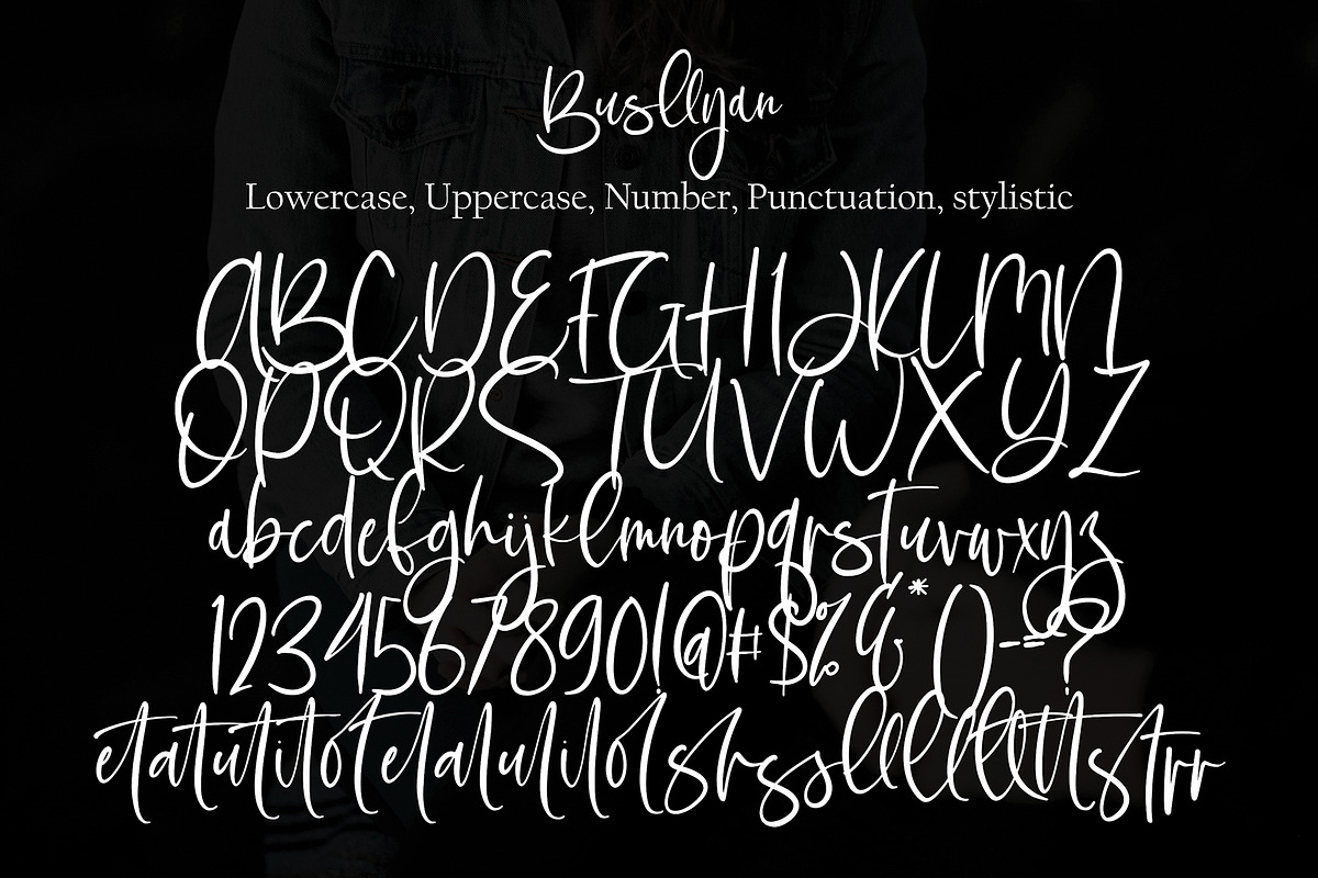 Buslliyan, a Script Font by pineungtype (Photo 10 of 10)