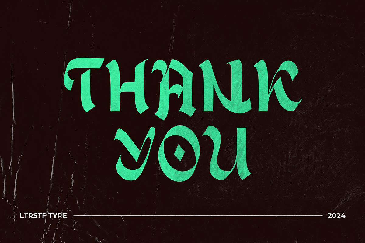 BLACKROSES, a Blackletter Font by LetterStuff Typefoundry (Photo 8 of 8)