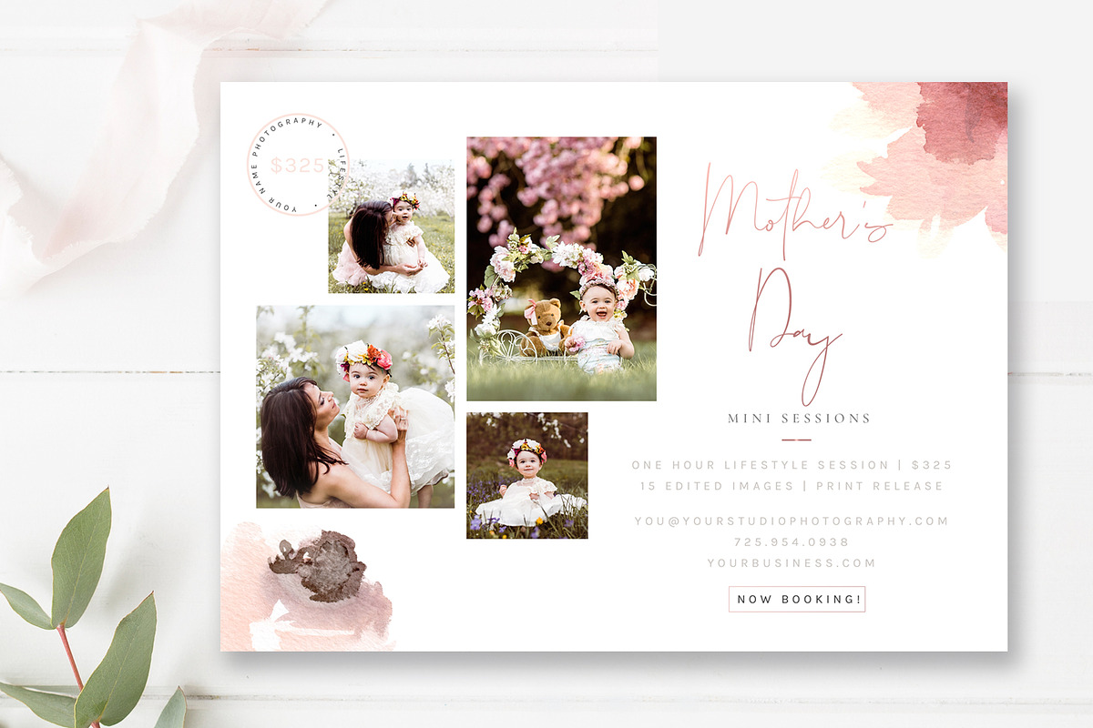 Mommy & Me Minis Marketing Templates, a Flyer Template by By Stephanie Design (Photo 2 of 2)