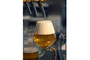 Beer taps in pub, a Food & Drink Photo by Fascinadora
