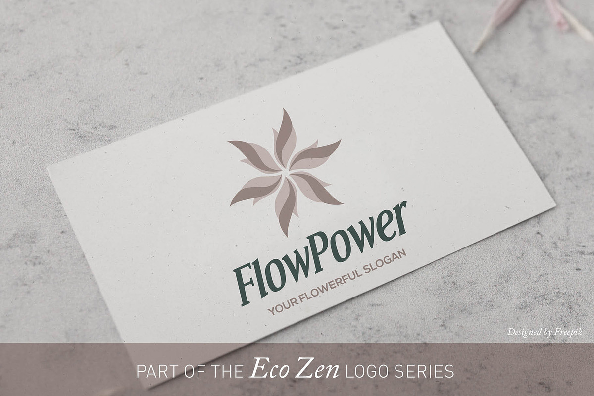 Flow Power Brand Mark | Canva & AI, a Branding & Logo Template by Elibee (Photo 2 of 6)