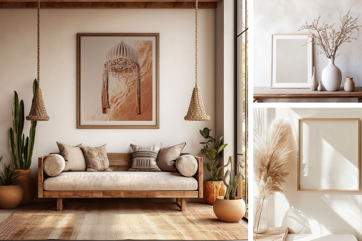 50 Frame Mockups | Boho Interior 4K, a Household Mockup by ARTOZEN DIGITAL (Photo 13 of 15)