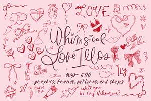 500+ Hand Drawn Love Illustrations