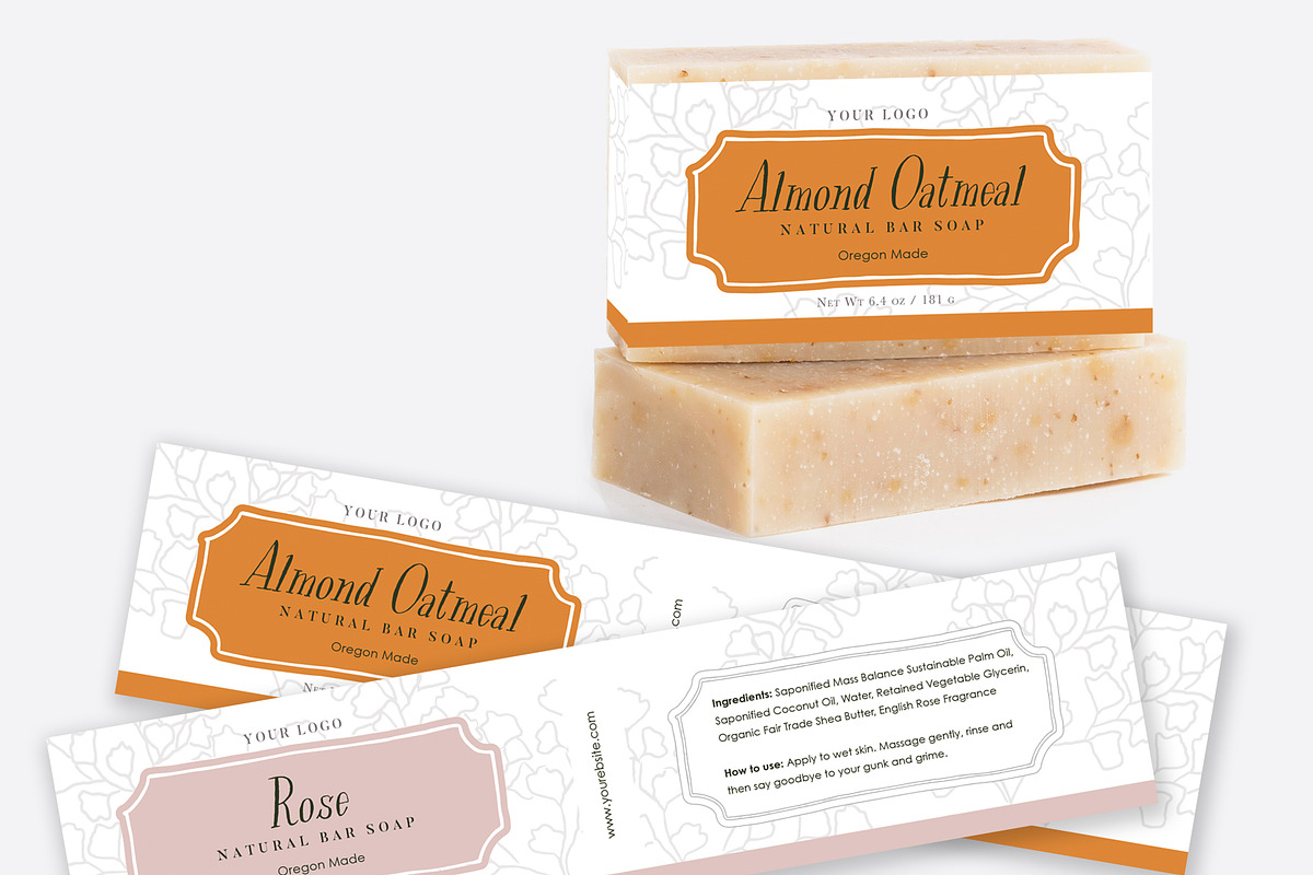 Soap Label Template, a Stationery Template by Marham Labeling Co (Photo 1 of 2)