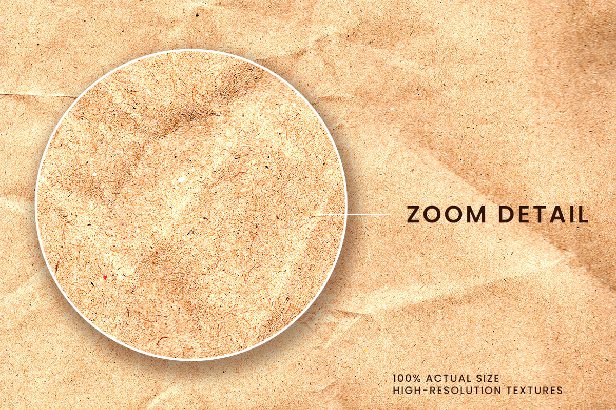 Natural Crumpled Kraft Paper Texture, a Texture Graphic by Ary_ngeblur (Photo 2 of 7)