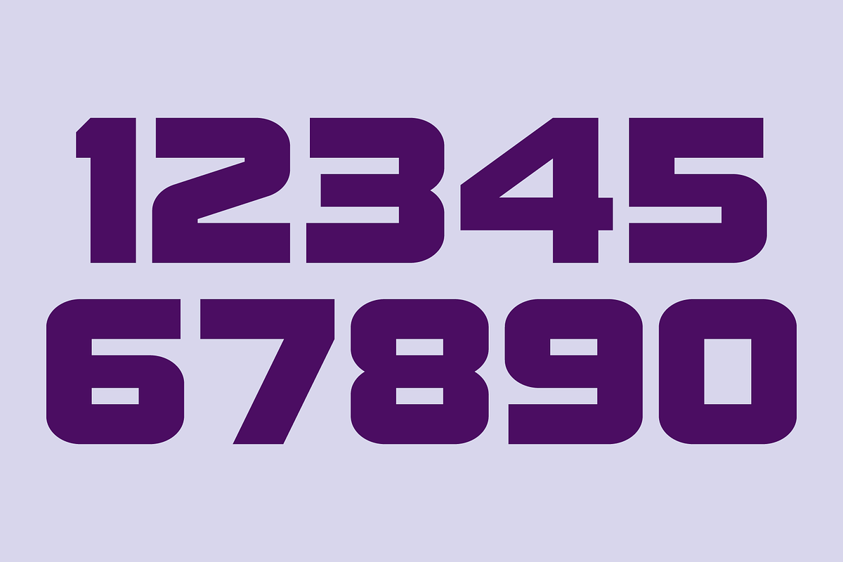 Display Digits Ten Font, a Font by GG Design (Photo 2 of 9)