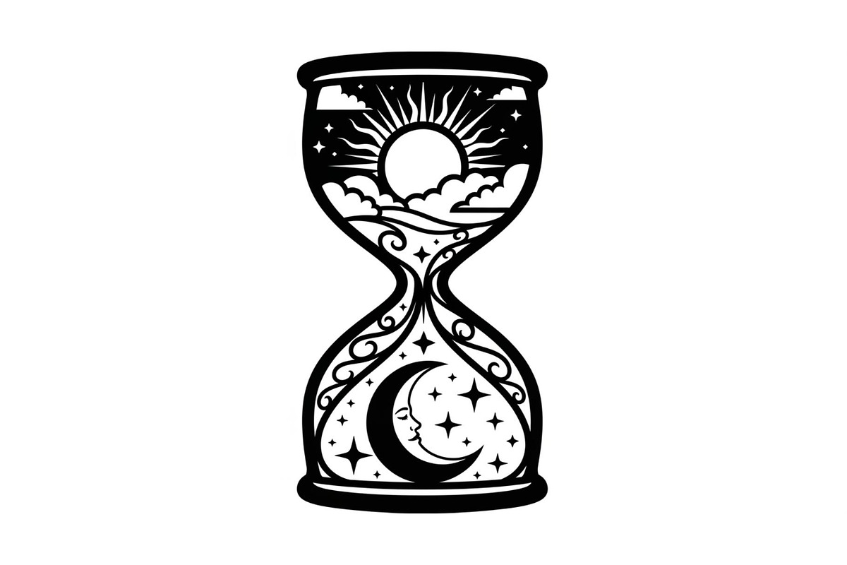 Celestial Sun Moon Hourglass Bundle, an Illustration by Gaye Art (Photo 19 of 31)