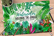 Tropical Leaves in the Jungle, an Illustration by Graphobia (Thumbnail 1 of 9)