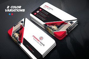 Red & Blue Creative Business Card, a Business Card Template by Sofir Nayeem