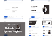Minimalist Email Signature Templates, an Email Template by ItsReksita Pattern (Thumbnail 1 of 5)