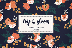 Ivy & Bloom - Seamless Patterns