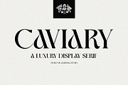 Caviary - Display serif font, a Serif Font by Almeera Std (Thumbnail 1 of 8)
