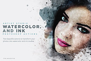 Artist Studio Watercolor Actions, a Brushes & More by Twinbrush (Thumbnail 1 of 10)