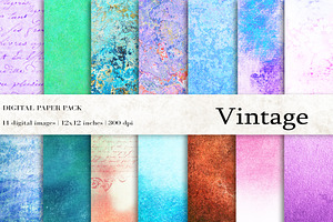 Vintage Digital Papers