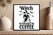 Halloween Witch Better Have My Coffe, an Illustration by DreamCafeArt (Thumbnail 3 of 7)
