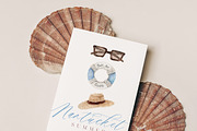 Watercolor Nantucket Summer Clipart, a Decorative Illustration by Beigetime (Thumbnail 8 of 9)