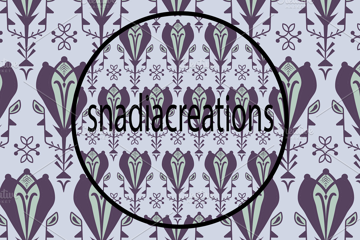 Floral Deco, a Pattern Graphic by snadiacreations