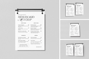 High Quality Menu Board Mockup, an Advertising Mockup by swsi-studio