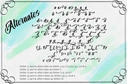 Unimate Script, a Script Font by Astageni (Thumbnail 4 of 9)