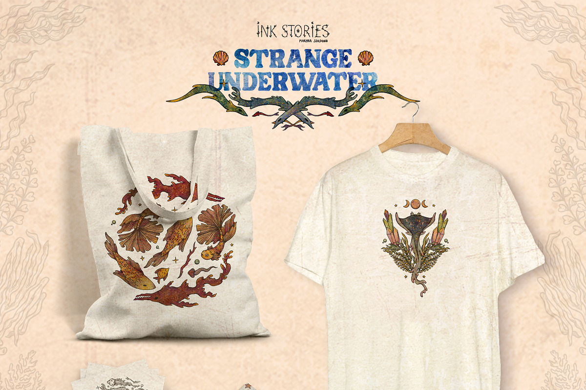 Enchanted Sea Bundle Fantasy Marine, an Animal Illustration by Ink Stories (Photo 54 of 54)