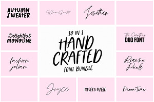 -90% SALE Handwritten Font Bundle