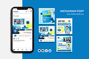 We're Hiring Instagram Post Template, a Social Media Template by Artnivora.Std (Thumbnail 1 of 2)