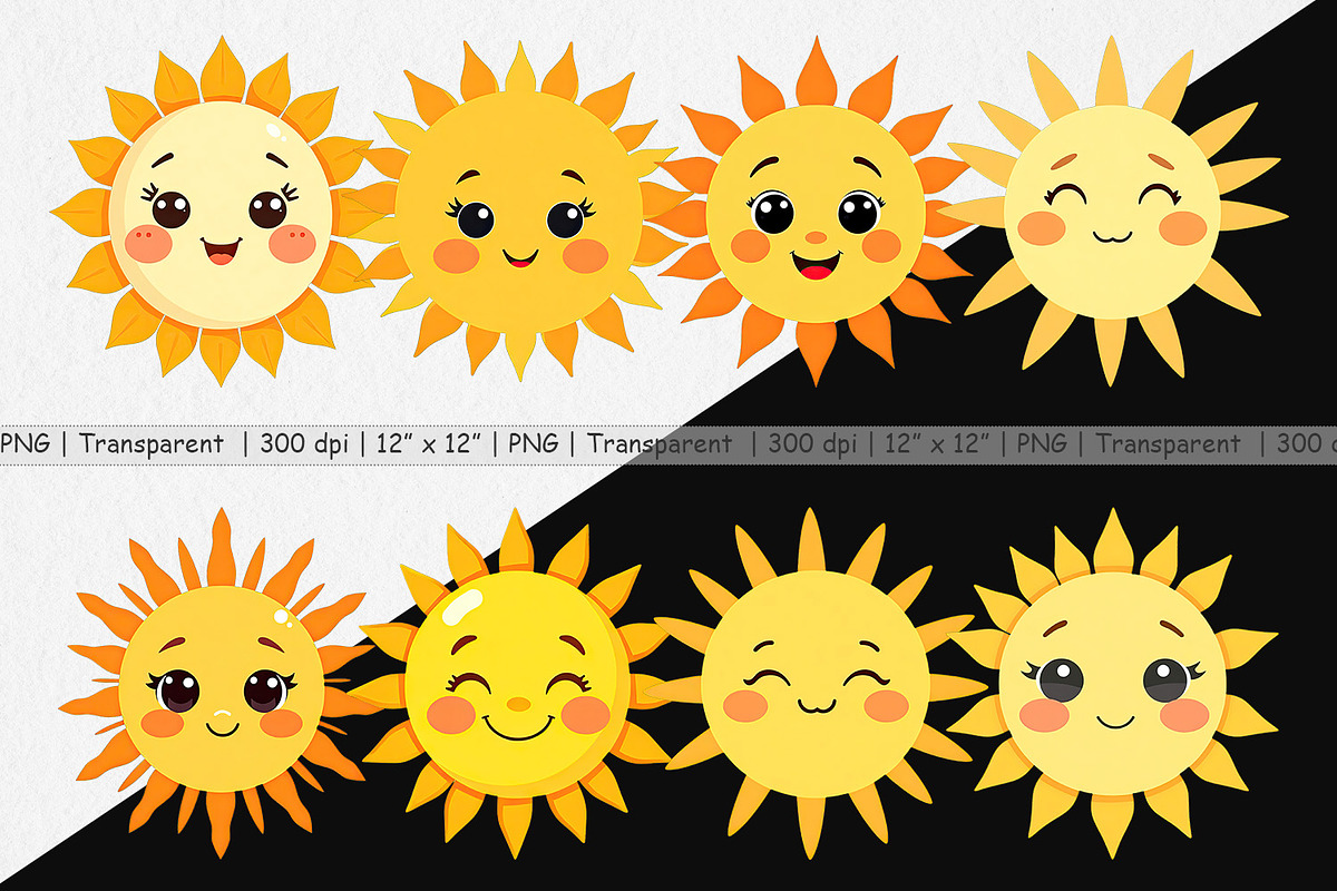 Baby Sun Clipart, a Graphic by Artnoy (Photo 2 of 5)