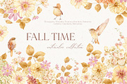 Fall Time - watercolor collection, an Illustration by Nastya.Chay (Thumbnail 1 of 14)