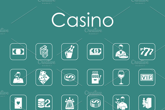 36 Casino Simple Icons