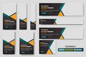 Web banner template Set, a Websites & App Template by Tanuart