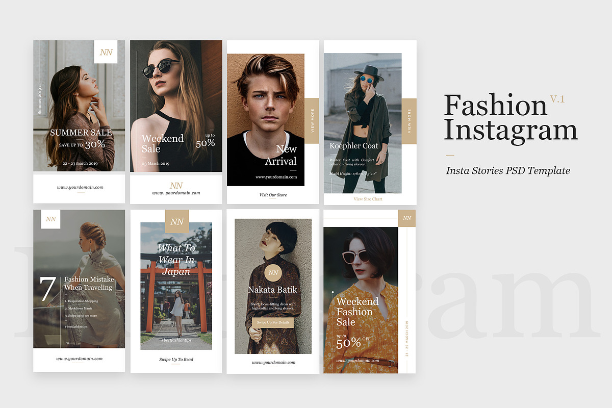 10 Instagram Stories, a Social Media Template by rubirubiko (Photo 1 of 5)
