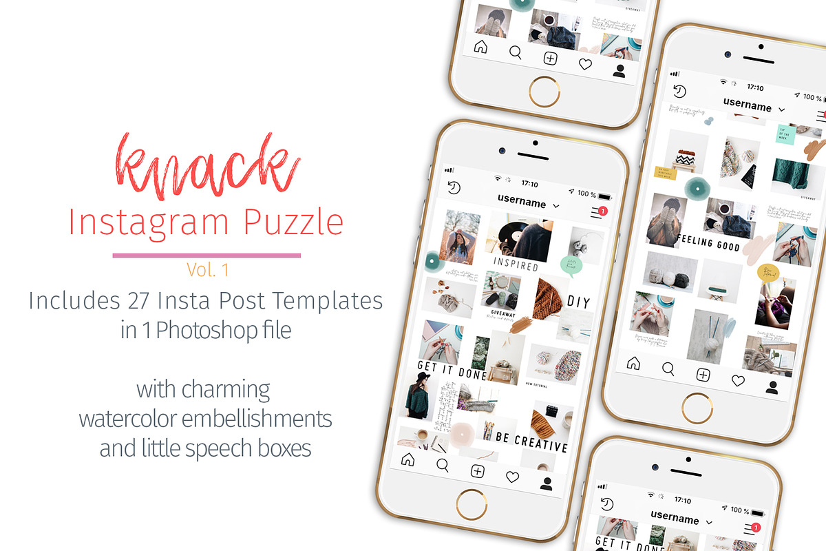 knack Instagram Puzzle, a Social Media Template by STUDIO 17 (Photo 1 of 7)
