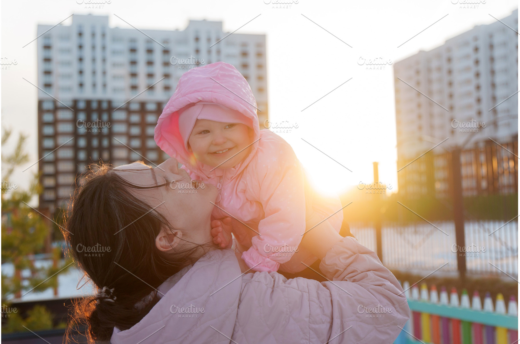 Mother and daughter enjoy a joyful, a Nature Photo by darksoul72
