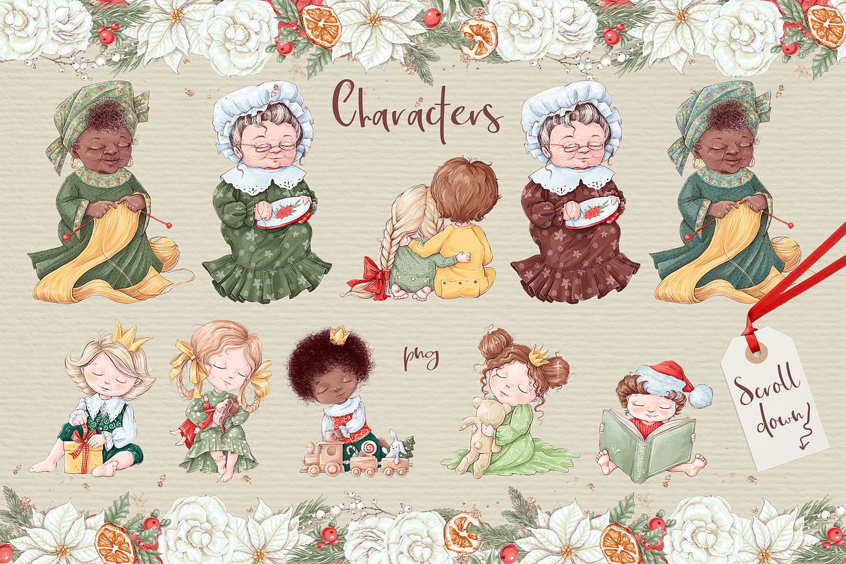 Creator Christmas at the Grandma, an Illustration by Yuliya Art (Photo 3 of 13)