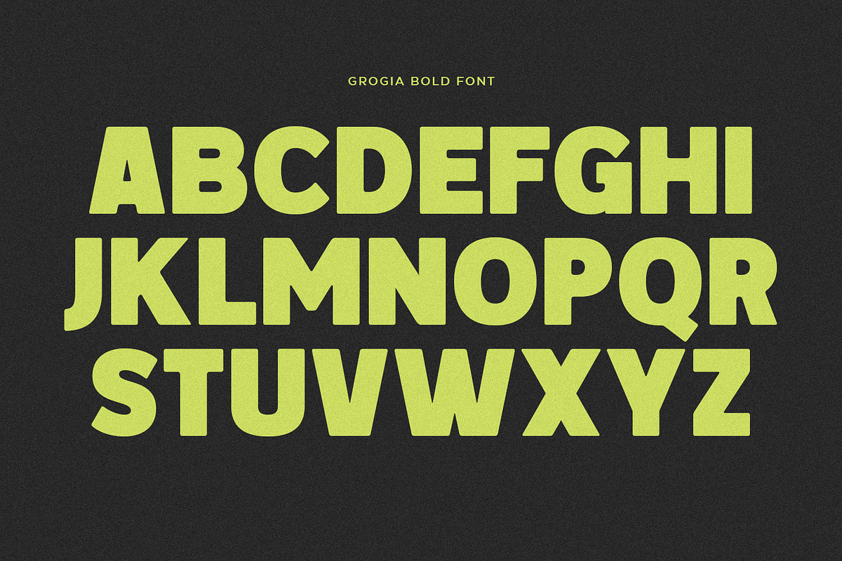 Grogia - Bold Display Font, a Sans Serif Font by Pixesia Studio (Photo 13 of 17)