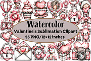 Valentine's Sublimation Clipart, an Illustration by Design Market (Thumbnail 1 of 5)