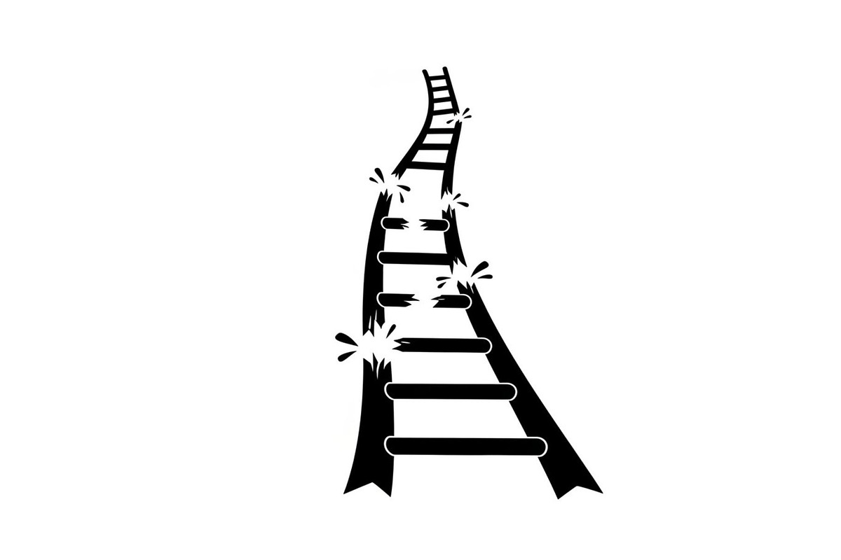 50 Broken Ladder Silhouette Bundle, an Illustration by Designs_River (Photo 28 of 51)