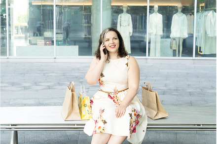Happy woman shopping, a Beauty & Fashion Photo by Neirfy