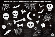 Spooky Stamp Brushes - Photoshop, a Brush Add-On by INKY STAMP BRUSHES (Thumbnail 2 of 10)