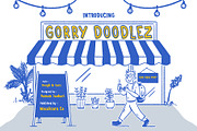 Gorry Doodlez Hand-Drawn Font, a Handwritten Font by Wacaksara Co. (Thumbnail 1 of 10)