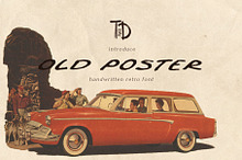 Old Poster handwritten retro font