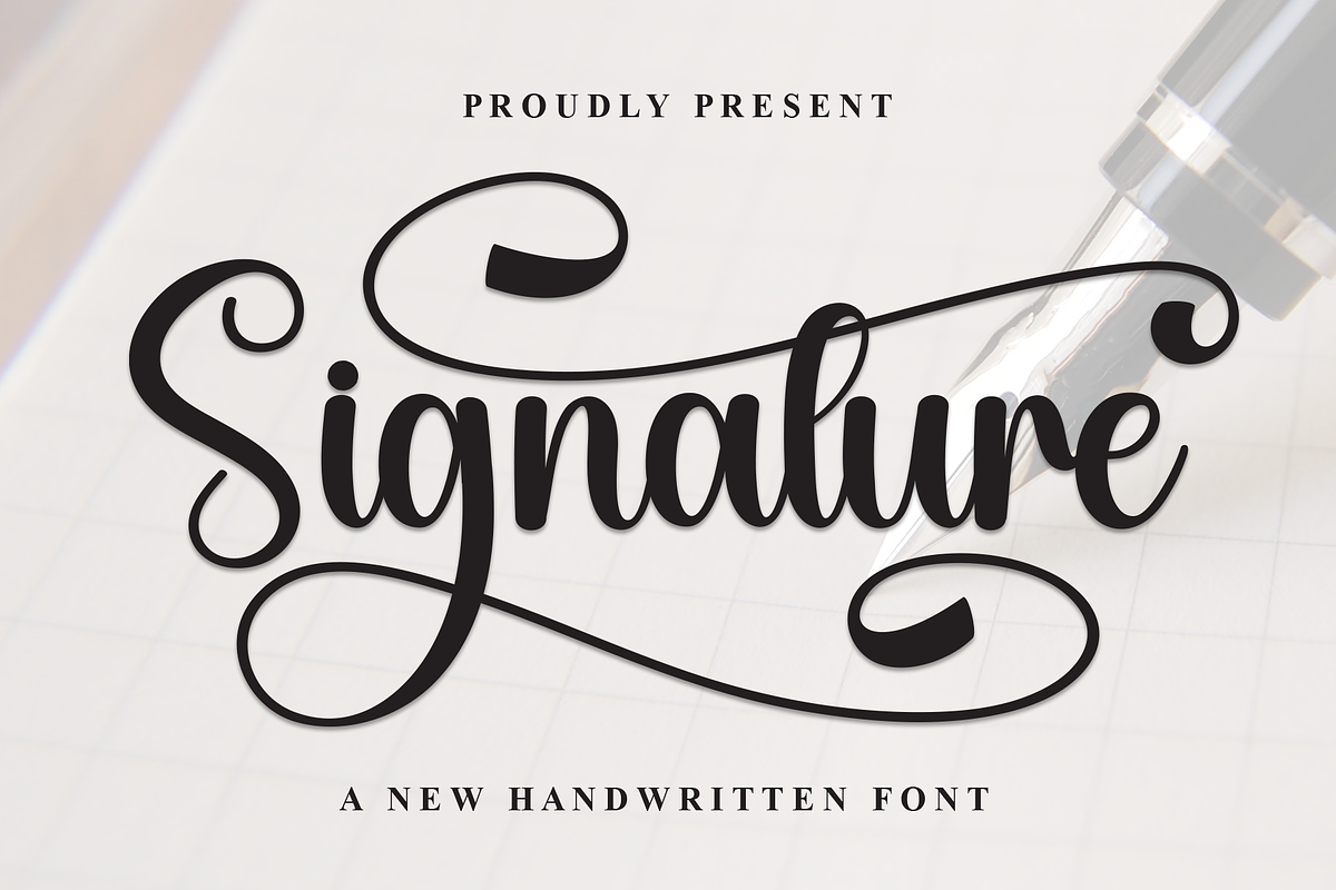 Signature | Script Font, a Handwritten Font by Scratchones (Photo 1 of 9)