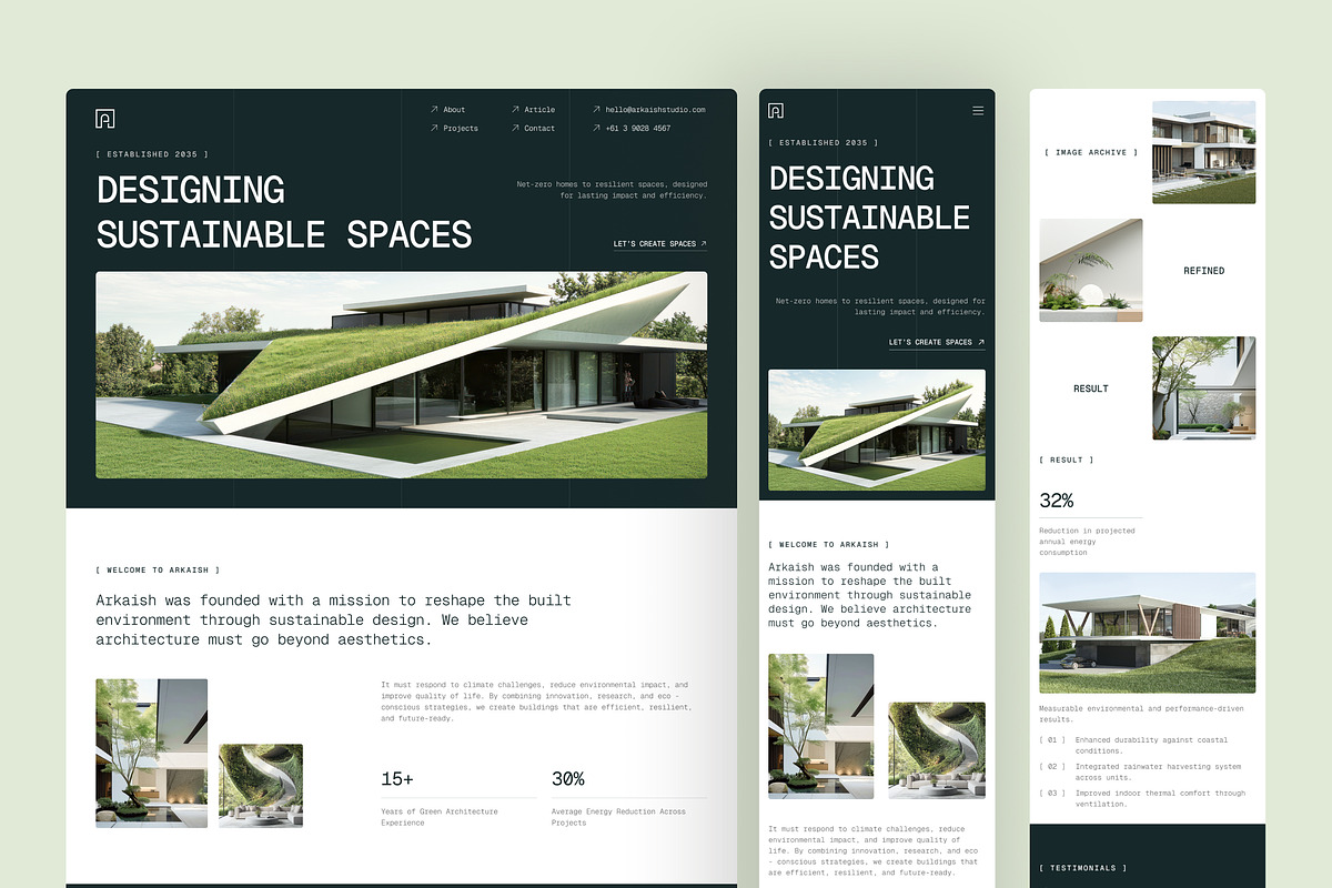 Arkaish – Architecture Firm Website, an UI Kit Template by peterdraw (Photo 7 of 7)